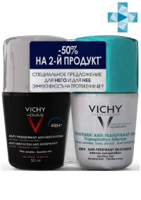 Vichy (виши) ом дезодорант против пятен 50мл +дез. 50мл регул. 6591 (VICHY LABORATOIRES)