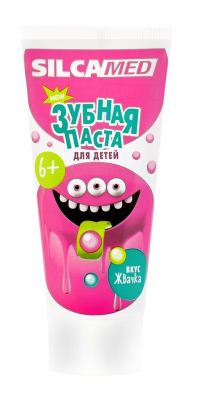 SILCA (СИЛКАМЕД) зубная паста silcamed детская 65г с 6 лет жвачка 1138 (ДЕНТАЛ-КОСМЕТИК)