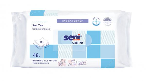 Seni (Сени) care салфетки влажные №48 витамин е аллантоин (Tzmo s.a.)