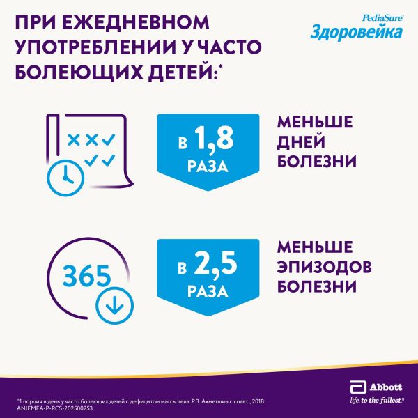 Педиашур (здоровейка) 200мл смесь жидк.д/энт.пит. №1 бут.  ваниль (Abbott laboratories b.v.)