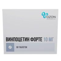 Винпоцетин форте 10мг таб. №90 (АТОЛЛ)