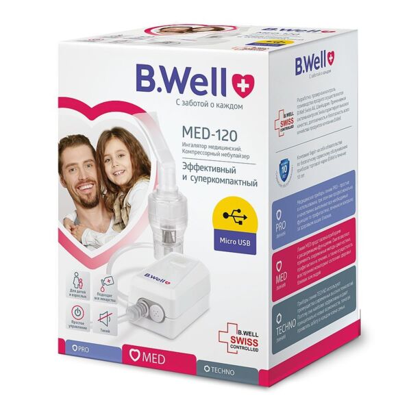 Ингалятор б.велл med-120 компрессор micro usb (B.well limited)