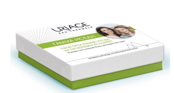 Uriage (Урьяж) исеак набор программа ухода за пробл.кожей (Dermatologiques d’uriage laboratoires)