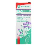 Зеленина капли 25мл №1 фл.-кап. (МОСКОВСКАЯ ФФ)