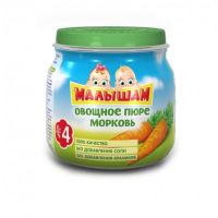 Фрутоняня малышам пюре 75г бан.стекл.  морковка (ПРОГРЕСС ОАО)