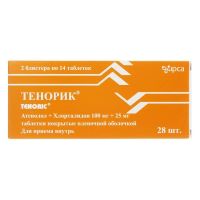 Тенорик 100мг+25мг таб.п/об.пл. №28 (ИПКА)