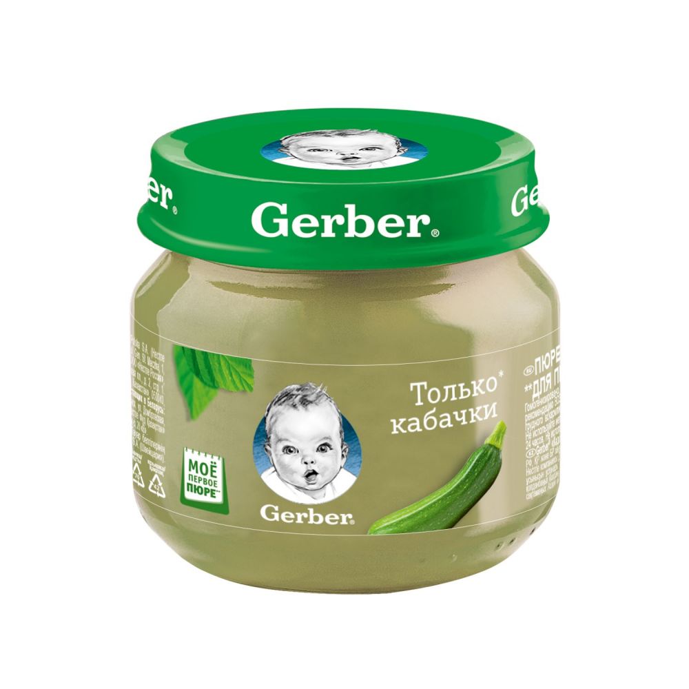 Gerber (Гербер) пюре 80г кабачок (Gerber products company) - цены в  Солнечногорск, купить Gerber (Гербер) пюре 80г кабачок в аптеке Фармленд,  инструкция по применению, отзывы