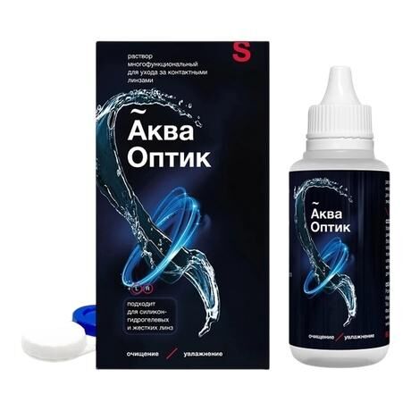 Раствор для линз акваоптик 60мл №1 фл. (Гротекс ооо)