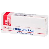 Глимепирид 2мг таб. №30 (ФАРМПРОЕКТ ЗАО)
