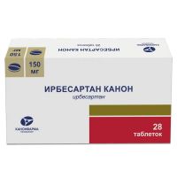 Ирбесартан 150мг таб.п/об.пл. №28 (КАНОНФАРМА)