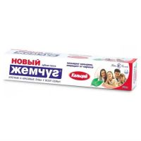 Новый жемчуг зубная паста 75мл кальций (НЕВСКАЯ КОСМЕТИКА)