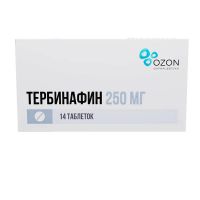 Тербинафин 250мг таб. №14 (АТОЛЛ)