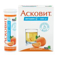 Асковит (витамин с 1000мг) 1г таб.шип. №10 апельсин (БАУШ ХЕЛС)