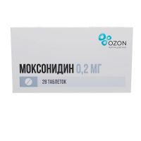 Моксонидин 0,2мг таб.п/об.пл. №28 (АТОЛЛ)