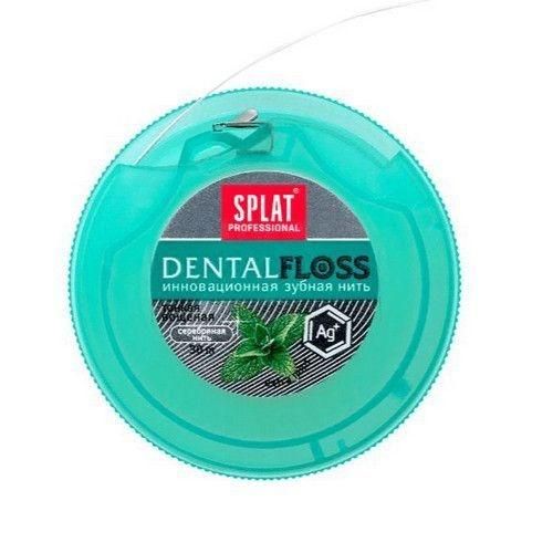 SPLAT (Сплат) зубная нить 30м мята серебро (Сплат глобал ооо)