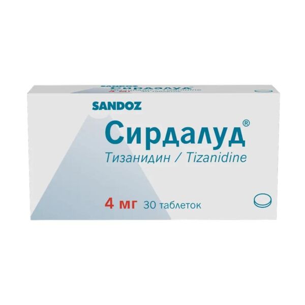 Сирдалуд 4мг таб. №30 (Новартис нева ооо_2)