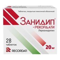 Занидип-рекордати 20мг таб.п/об.пл. №28 (РУСФИК)