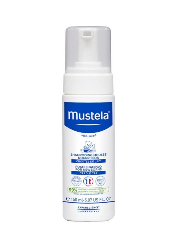 Mustela (мустела) шампунь-пенка от молочных корочек д/новорождённых 150мл 8602 4405 (Expanscience laboratoires)