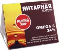 Рыбий жир капс. №100 омега-3 (ЭККО ПЛЮС ООО)