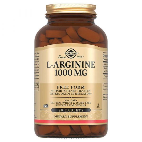 Solgar (Солгар) l-аргинин 1000мг таб. №90 (Solgar vitamin and herb)
