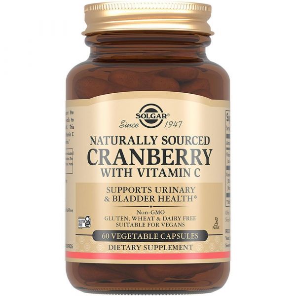 Solgar (Солгар) натуральная клюква с витамином с капс. №60 (Solgar vitamin and herb)