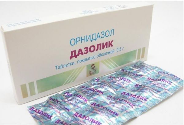 Дазолик 500мг таб.п/об. №10 (Sun pharmaceutical industries ltd.)
