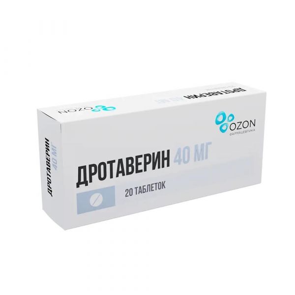 Дротаверин 40мг таб. №20 (Озон фарм ооо)