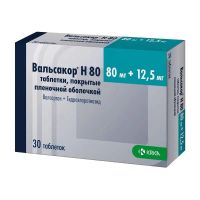 Вальсакор н 80мг+12,5мг таб.п/об.пл. №30 (КРКА)