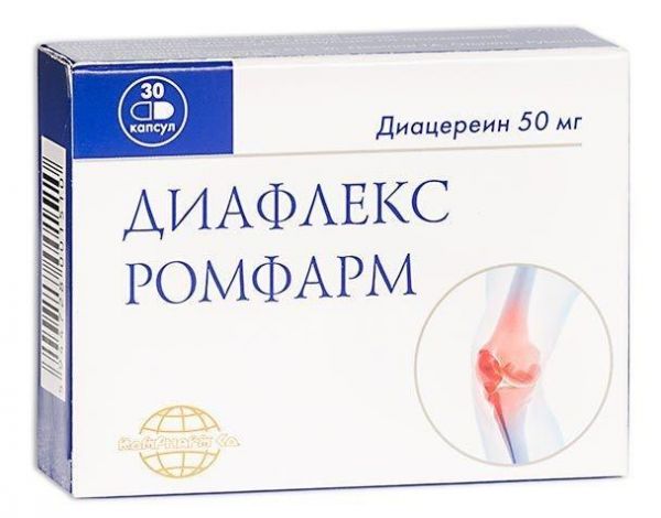Диафлекс ромфарм 50мг капс. №30 (Rompharm company c.o. s.r.l.)