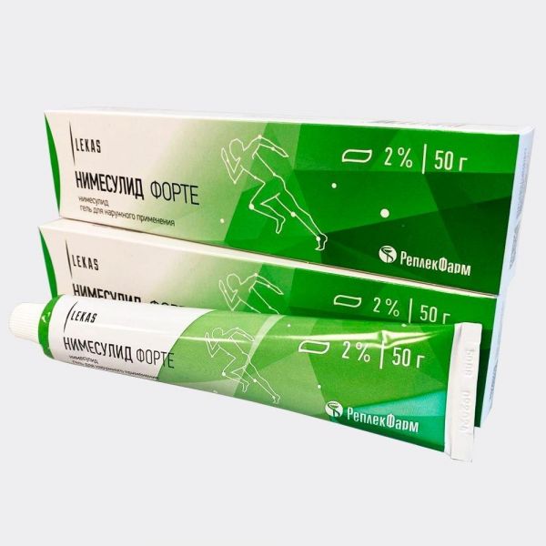 Нимесулид форте 2% 50г гель д/пр.наружн. №1 туба (Replekpharm ad)