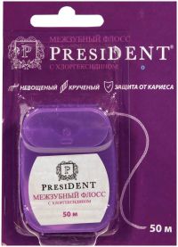 PresiDent (Президент) зубная нить 25м мульти актив 114 (SPAZZOLIFICIO PIAVE S.P.A.)