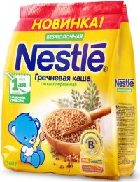 Nestle (Нестле) каша безмолочная 160г гречка гипоаллерг (NESTLE SWISSE S.A.)