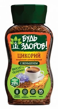 Цикорий сублимированный 95г с женьшенем будь здоров (МОСКОВСКАЯ КОФЕЙНЯ НА ПАЯХЪ ЗАО)