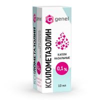 Ксилометазолин 0,1% 10мл капли наз. №1 фл. (ЖЕНЕЛ РД)