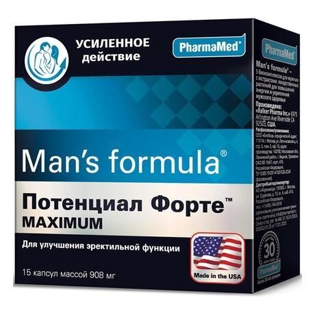 Man's formula (Менс формула) потенциал форте капс. №15 максимум (Kelker pharma inc/биовид ооо)