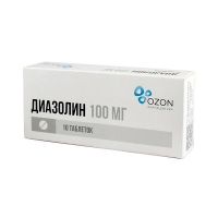 Диазолин 100мг таб. №10 (ОЗОН ФАРМ ООО)