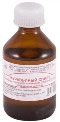 Муравьиный спирт 1.4% 50мл р-р спирт.д/пр.наружн. №1 фл. (ИВАНОВСКАЯ ФФ)