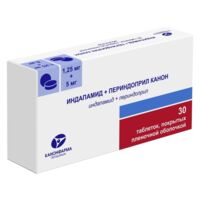 Индапамид+периндоприл 1,25мг+5мг таб. №30 (КАНОНФАРМА)