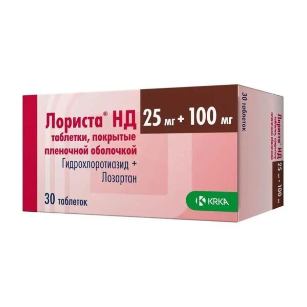 Лориста нд 100мг+25мг таб.п/об.пл. №30 (Крка-рус ооо_1)