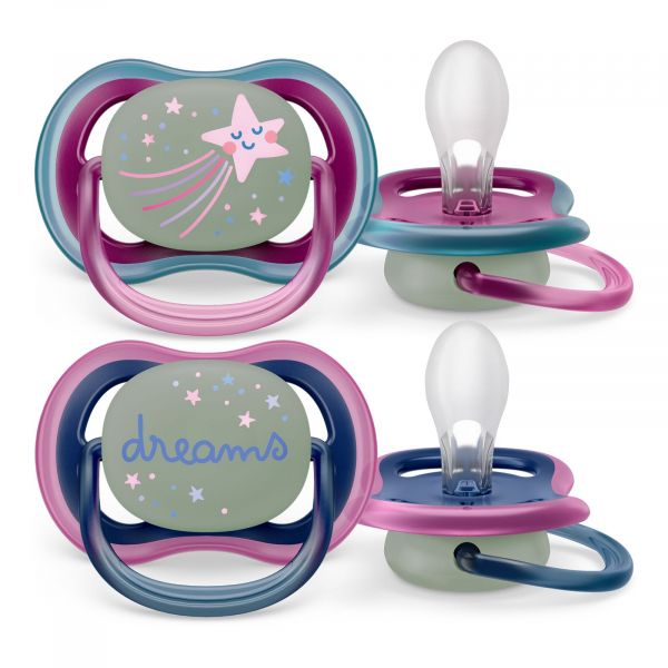 Avent (Авент) соска-пустышка №2 6-18 мес. ночная звезда/ dreams scf376/14 (Philips consumer lifestyle b.v.)