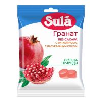 Sula (Сула) леденцы без сахара 60г пак.  гранат (ПЕРФЕТТИ ВАН МЕЛЛЕ)