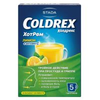 Колдрекс хотрем 5г пор.д/р-ра д/пр.внутр. №5 пак.  лимон (ШТАДА)