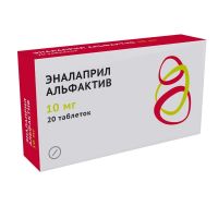 Эналаприл альфактив 10мг таб. №20 (РИФ ООО)