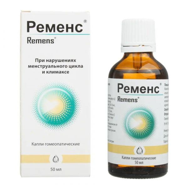 Ременс 50мл капли гомеоп. №1 фл.-кап. (Richard bittner ag_2)