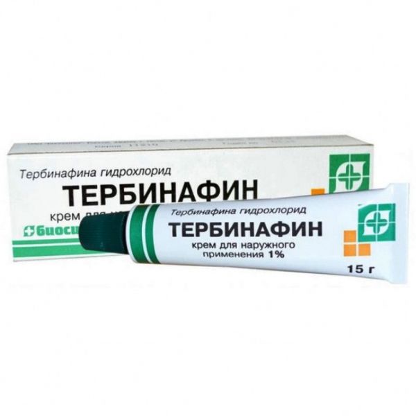 Тербинафин 1% 15г крем д/пр.наружн. №1 туба (Биосинтез оао)