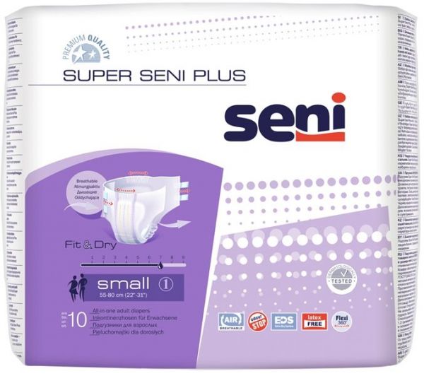 Seni (Сени) подгузники super small air plus №10 55-80 см (Tzmo s.a.)