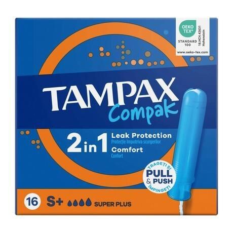 Tampax (Тампакс) тампоны компак №16 супер+ с аппликат (Hyginett ltd.)