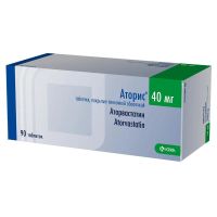 Аторис 40мг таб.п/об.пл. №90 (КРКА)