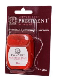 PresiDent (Президент) зубная нить 20м экстра плоская 108 (БЕТАФАРМА)