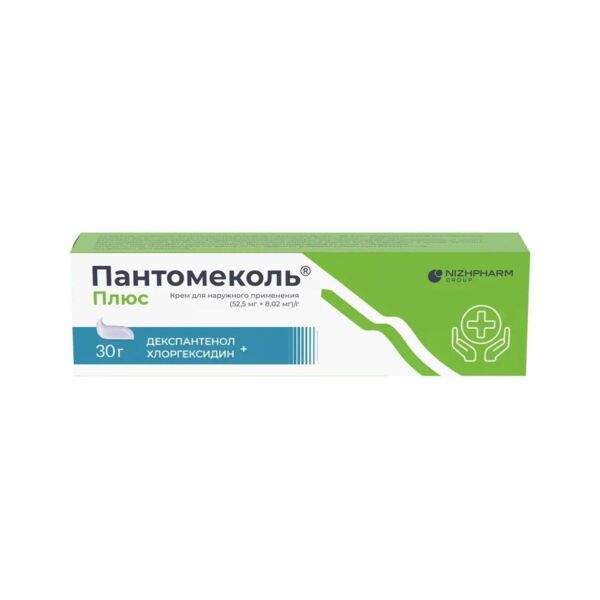 Пантомеколь плюс 5,25%+0,802% 30г крем д/пр.наружн. туба (Нижфарм ао)
